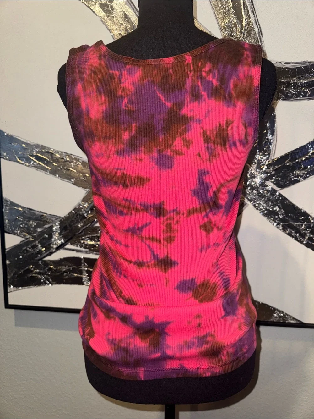 Harley-Davidson Pink and Purple Tie-Dye Studded Graphic Tank - Picture 3 of 4